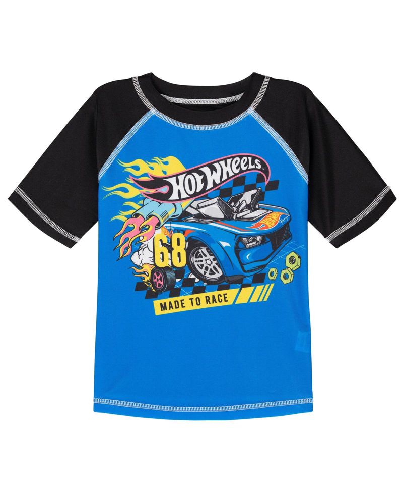 Boys' 2-Piece Swimwear Rash Guard and Swim Trunks Set