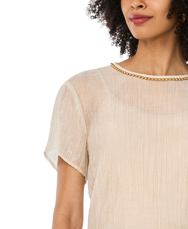 Women's Crewneck Dropped Shoulder Basic T-Shirt