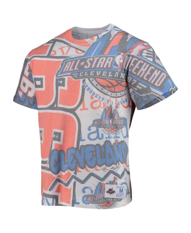 Men's White 1997 NBA All-Star Game Hardwood Classics Jumbotron T-shirt