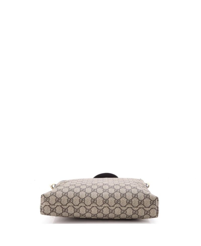 Medium Zip Top Messenger Bag GG Coated Canvas