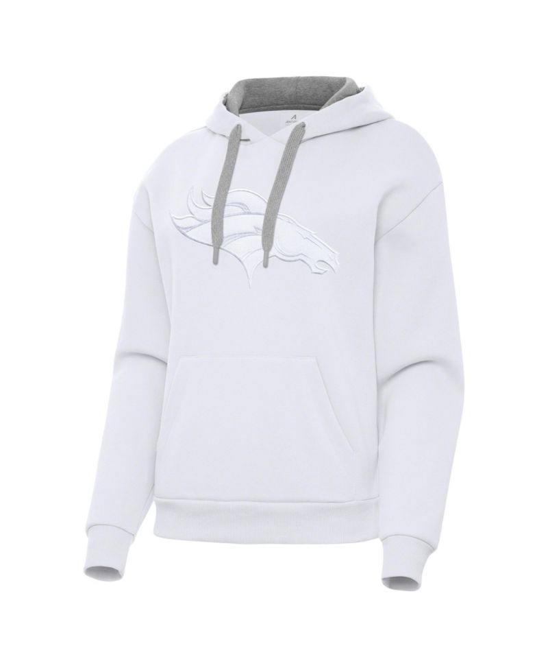 Women's Denver Broncos Victory Embroidered-Graphic Brushed-Back Fleece Pullover Hoodie