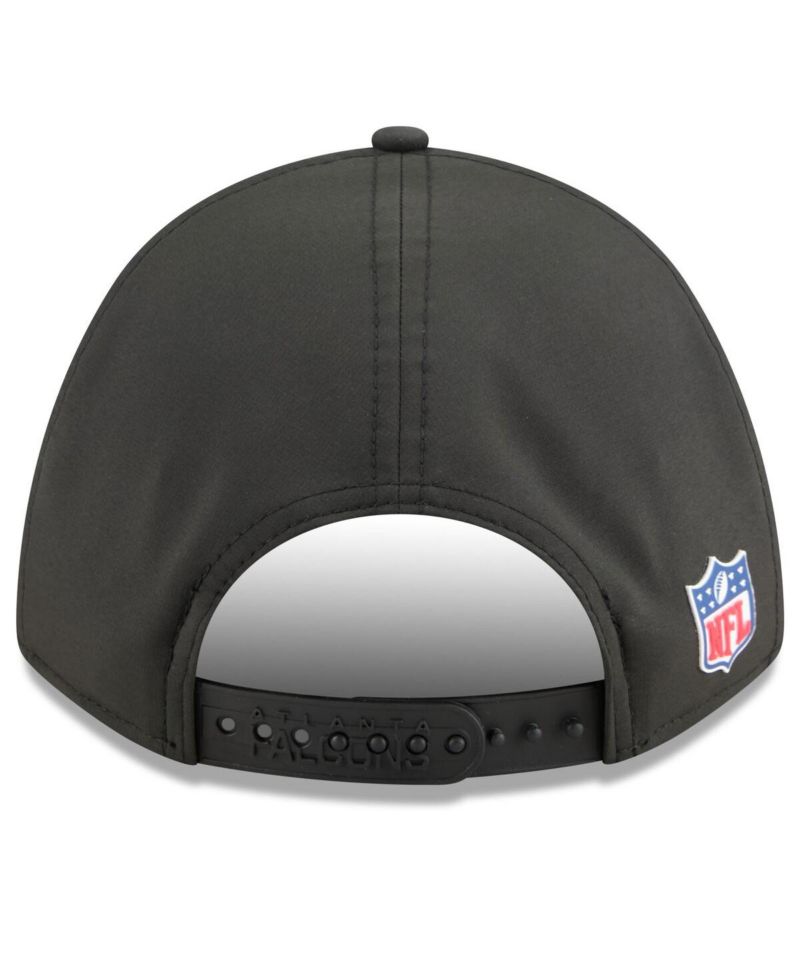 Men's Black Atlanta Falcons 2025 Sideline M-Crown 9FORTY Adjustable Hat