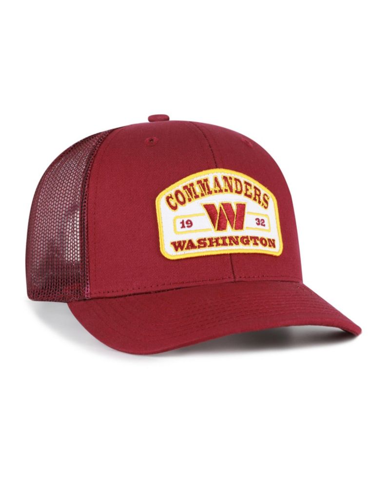 Men's Burgundy Washington Commanders Roadway Adjustable Trucker Hat