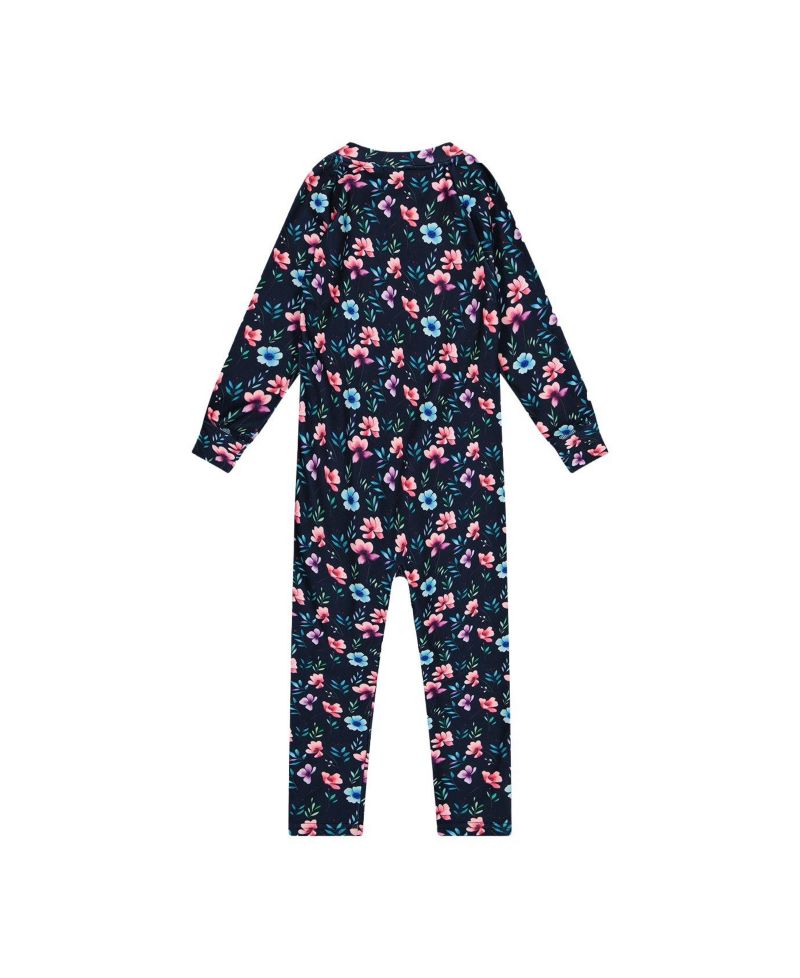 Baby Girls 6M to 24 M One Piece Thermal Underwear Floral Print