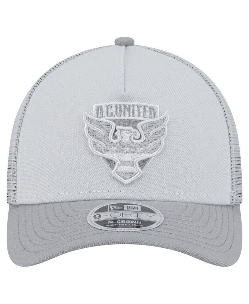 Men's Gray D.C. United Color Pack 9FORTY A-Frame Adjustable Trucker Hat