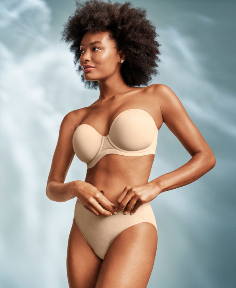 Red Carpet Full Figure Underwire Strapless Bra 854119, Up To I Cup