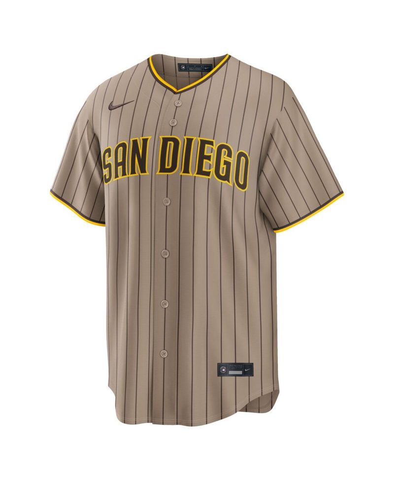Men's Jackson Merrill Sand San Diego Padres Alternate Replica Jersey