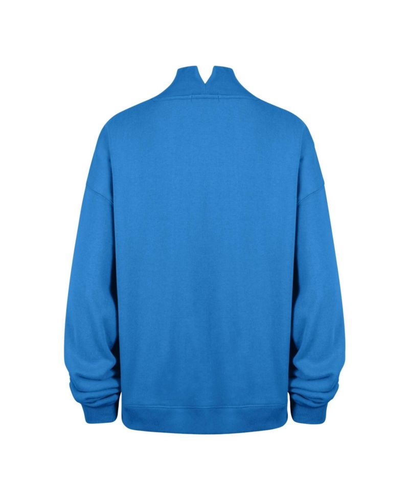 Women's Detroit Lions Vantage Mock Neck Oversized Sweatshirt