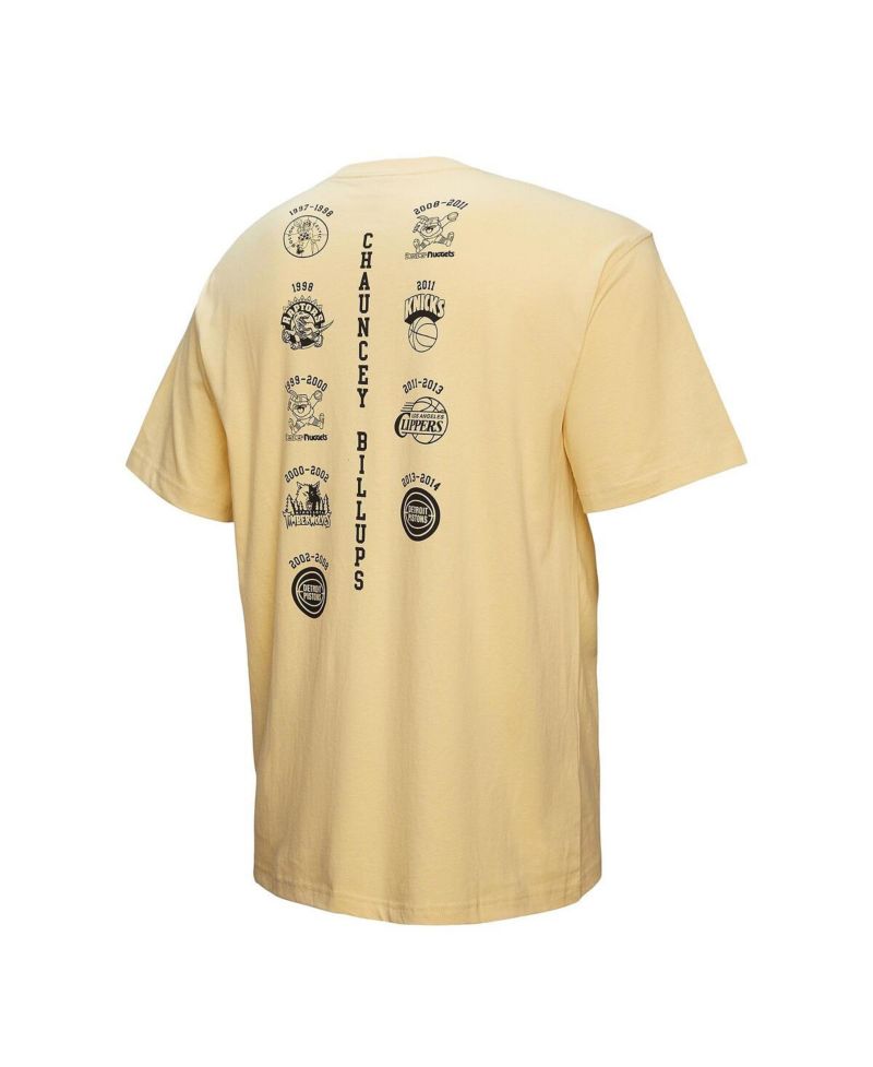 Men's Chauncey Billups Cream Detroit Pistons Premium T-Shirt
