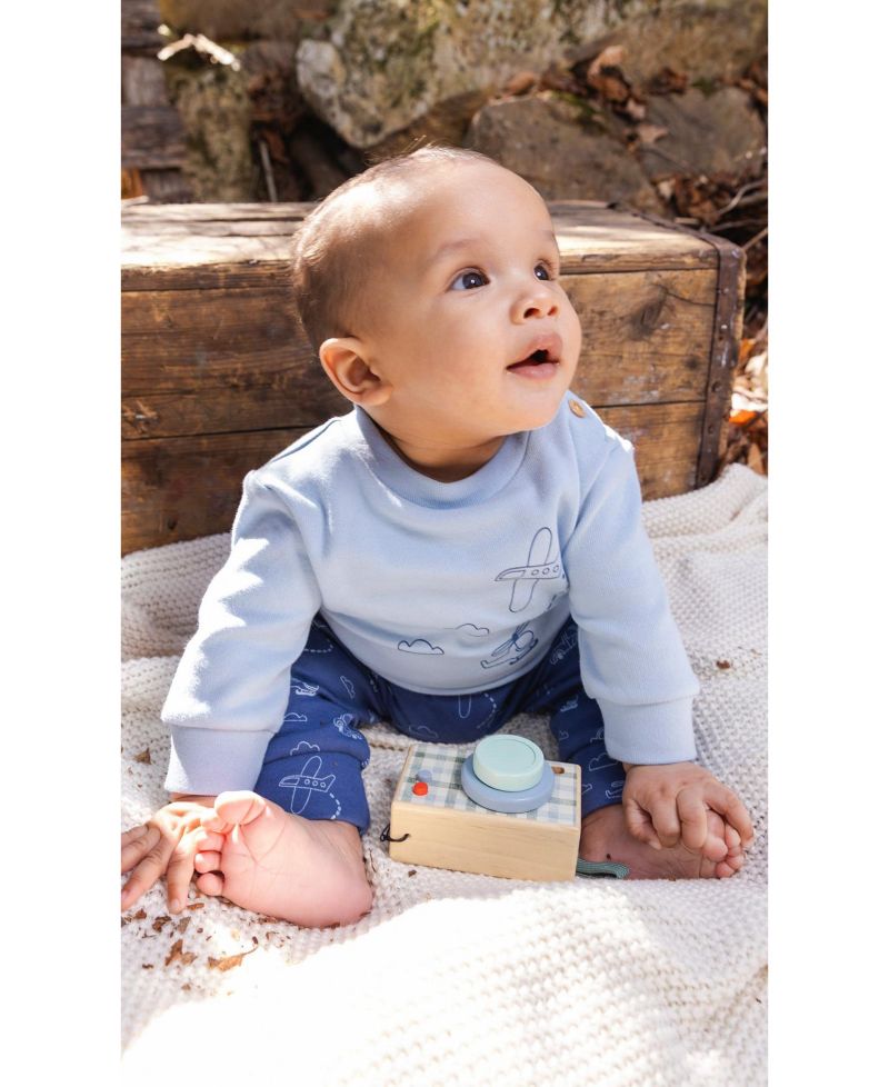 Baby Boy 3M TO 24M Cotton Pants and Top Set