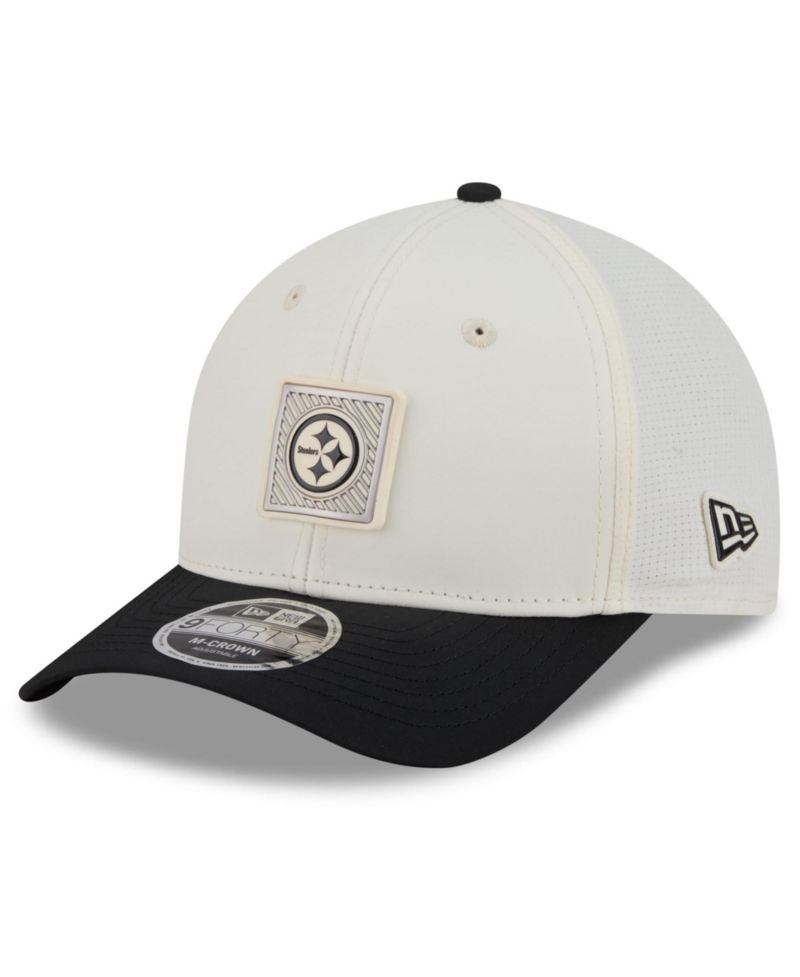 Big Boys and Girls Cream/Black Pittsburgh Steelers 2026 Training Camp 9FORTY M-Crown Adjustable Hat