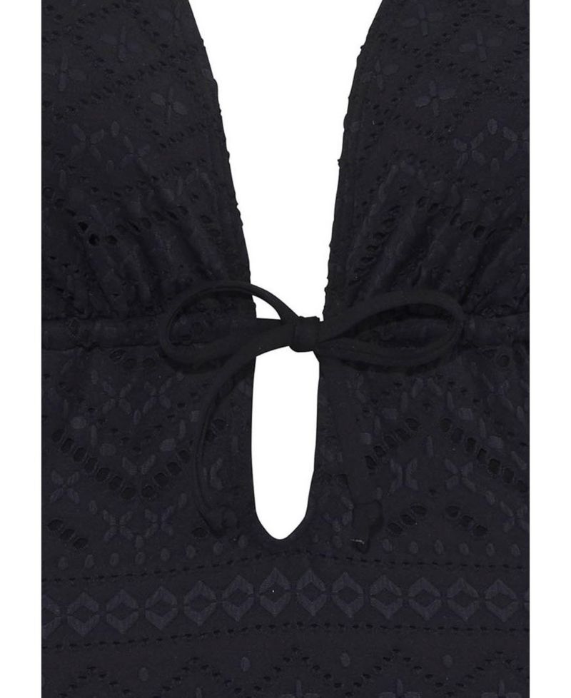 Women's Plunge Crochet Everyday Comfort One-Piece Swimsuit