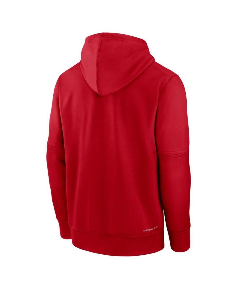 Men's Red Los Angeles Angels Authentic Collection Therma-FIT Hoodie
