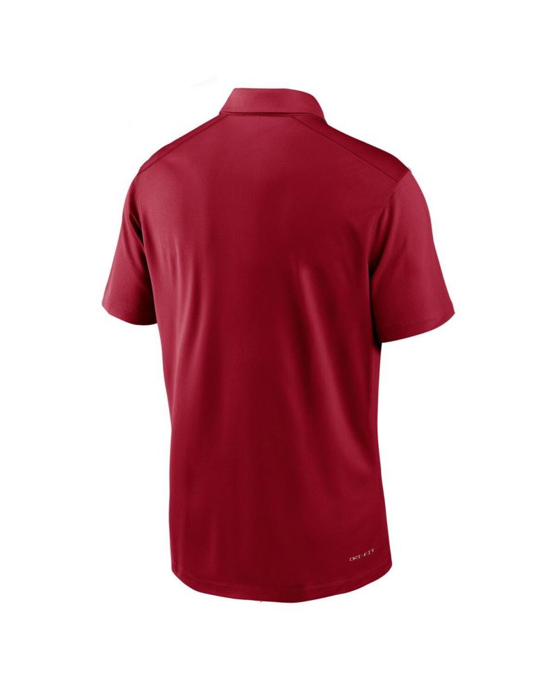 Men's Crimson Washington State Cougars 2024 Sideline Victory Coaches Performance Polo