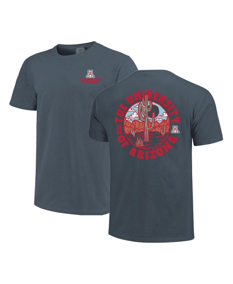 Men's Navy Arizona Wildcats Comfort Colors Thick Lined Landscape T-Shirt