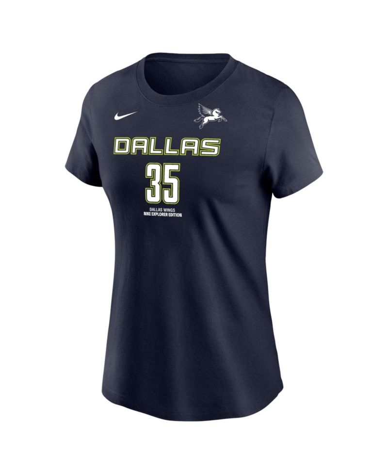 Women's Dallas Wings Azzi Fudd Explorer Edition Printed Graphic Relaxed-Fit T-Shirt