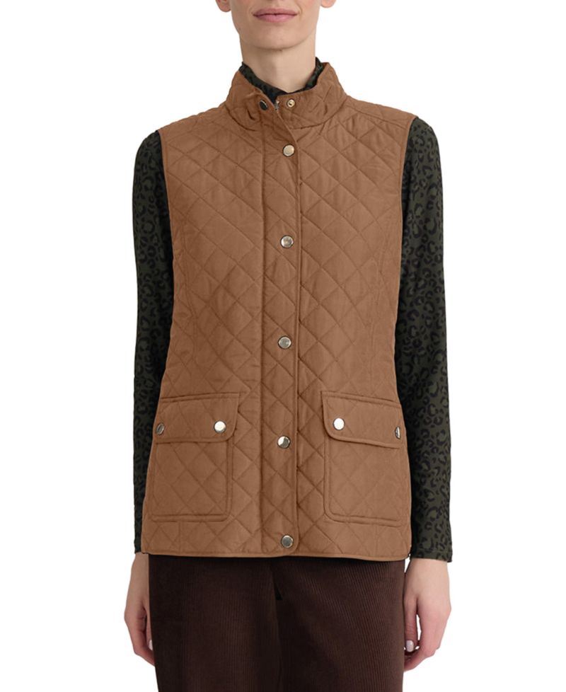 Women's Quilted Mock-Neck Vest