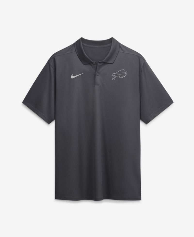 Men's Anthracite Fractal Logo Victory Dri-FIT Polo Shirt