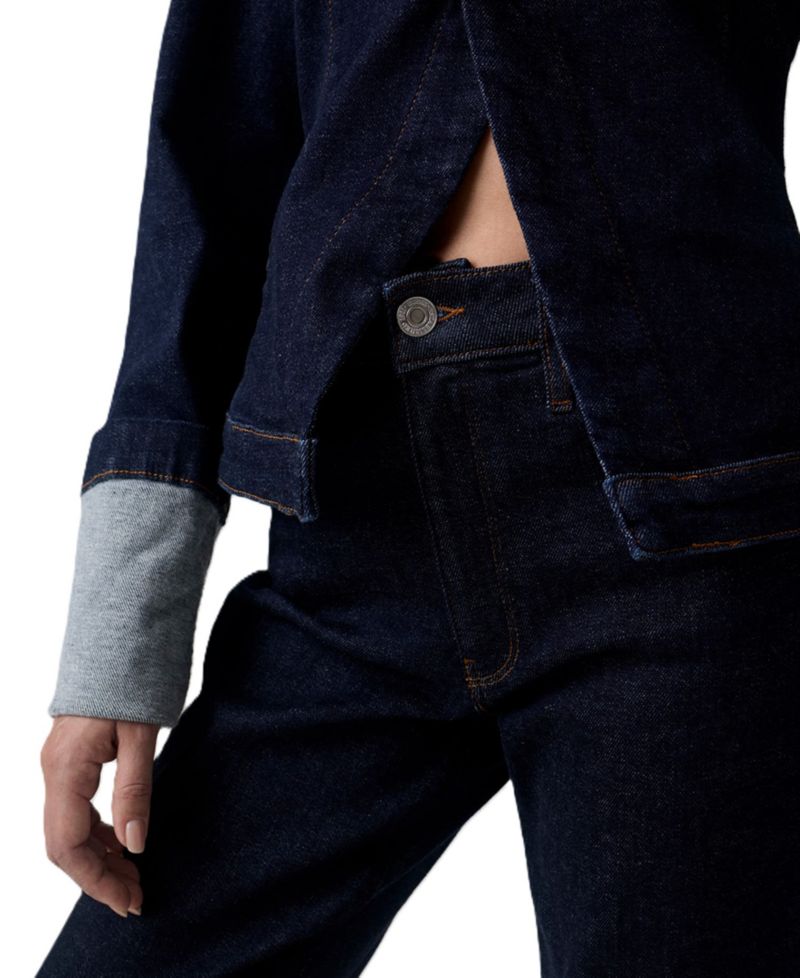 Women's Victoire High-Waisted Straight-Leg Stretch Denim Jeans