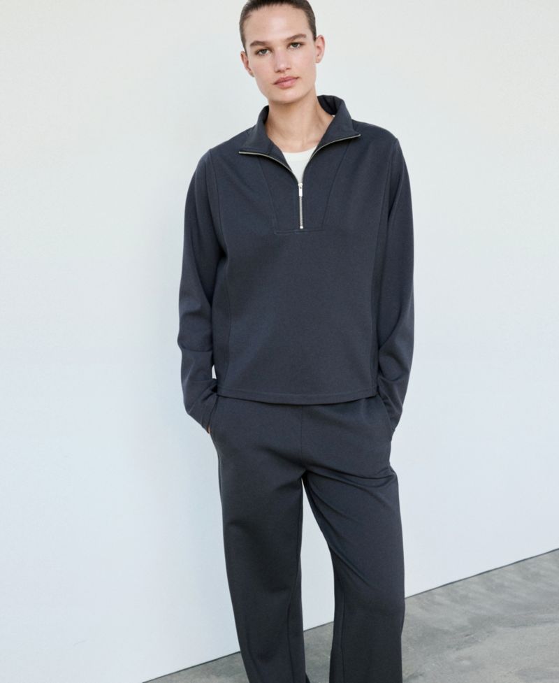 Women's Fine-Knit Straight-Fit Pants