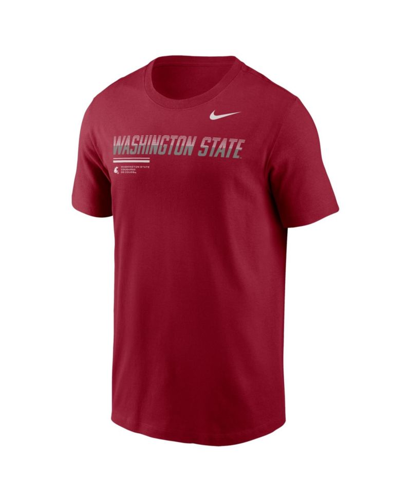 Men's Crimson Washington State Cougars 2026 Sideline Wordmark Legend Dri-FIT T-Shirt