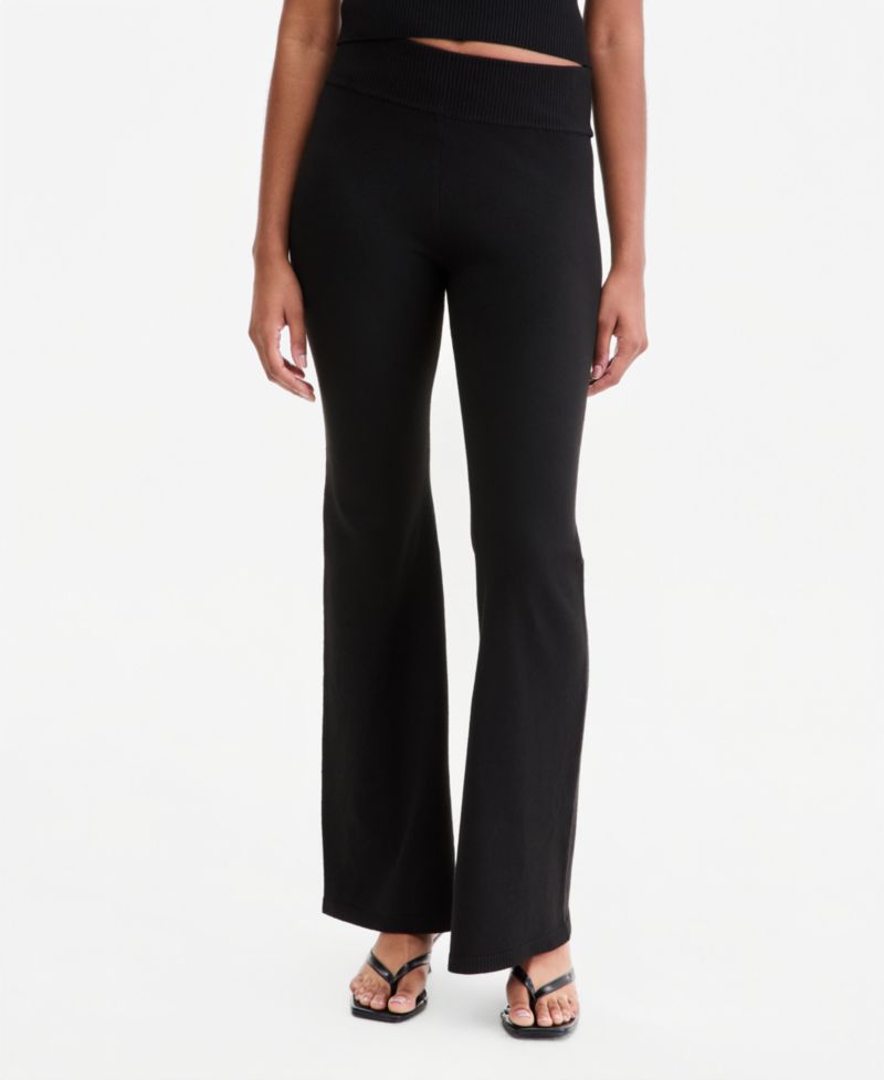 Women's Flare-Leg Sweater Pants
