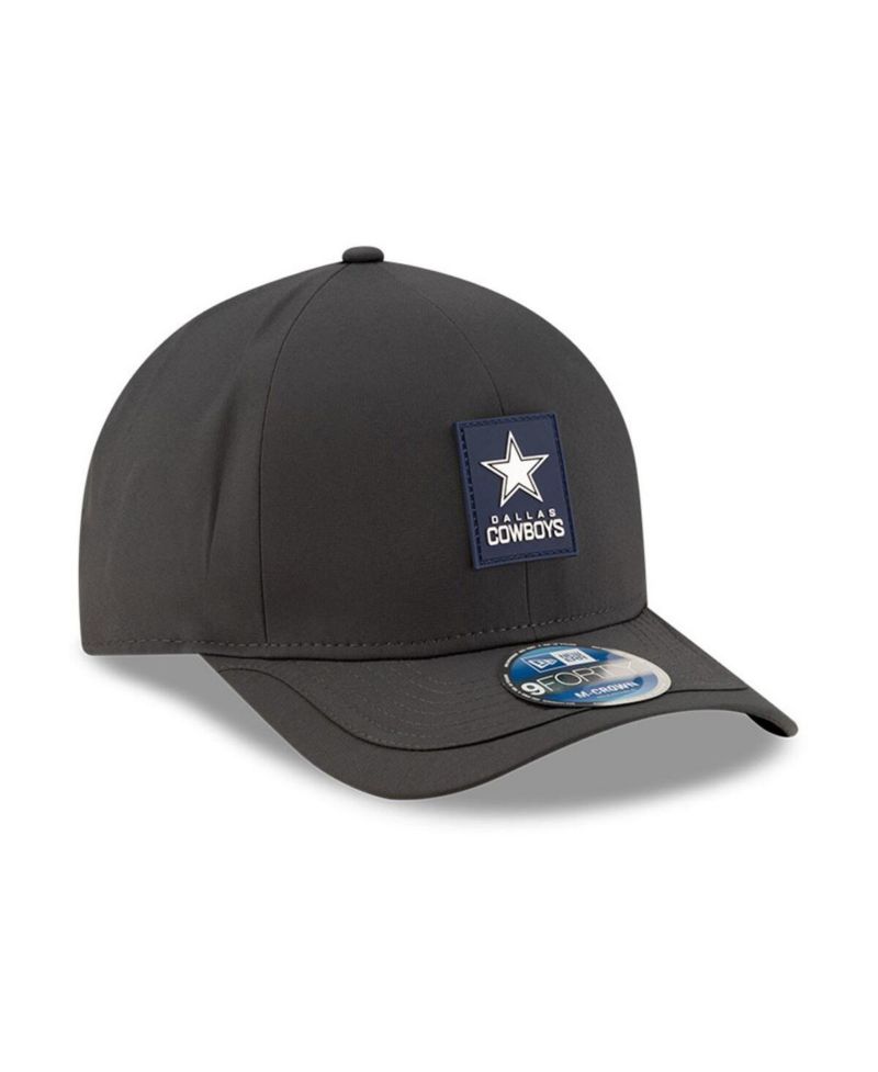 Men's Charcoal Dallas Cowboys 2025 Sideline Cold Weather 9FORTY M-Crown Adjustable Hat