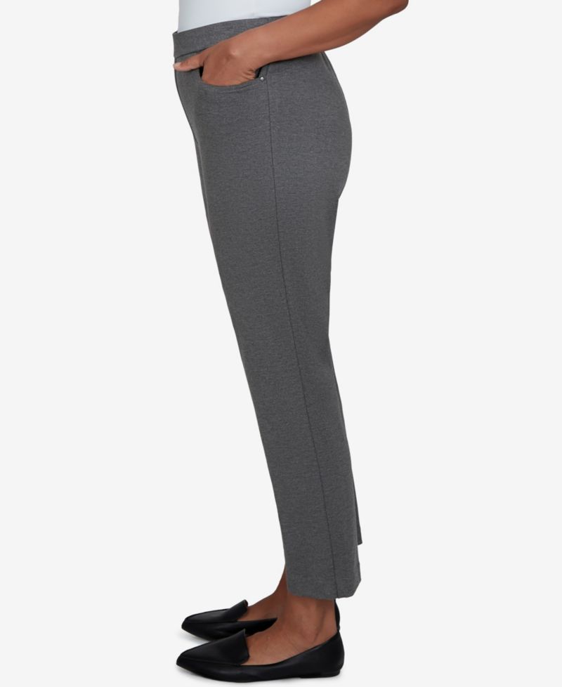 Petite Pull-On Mid-Rise Pants