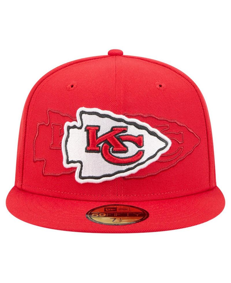 Men's Red Kansas City Chiefs Tri-Hit 59FIFTY Fitted Hat