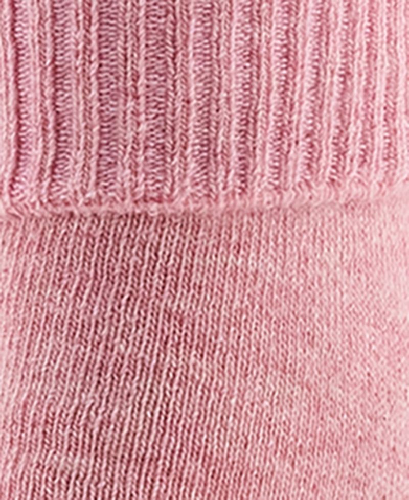 Women's Ribbed Turn Cuff Crew Cotton-Blend 6-Pair Socks