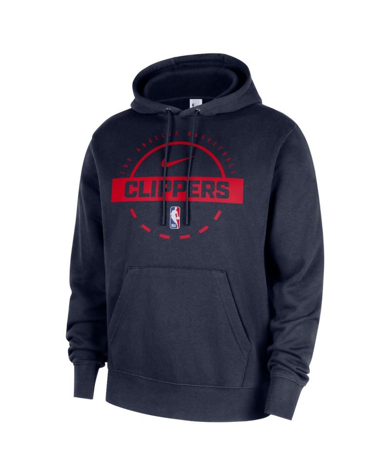 Men's Navy LA Clippers 2025/26 Authentic Practice Club Pullover Hoodie