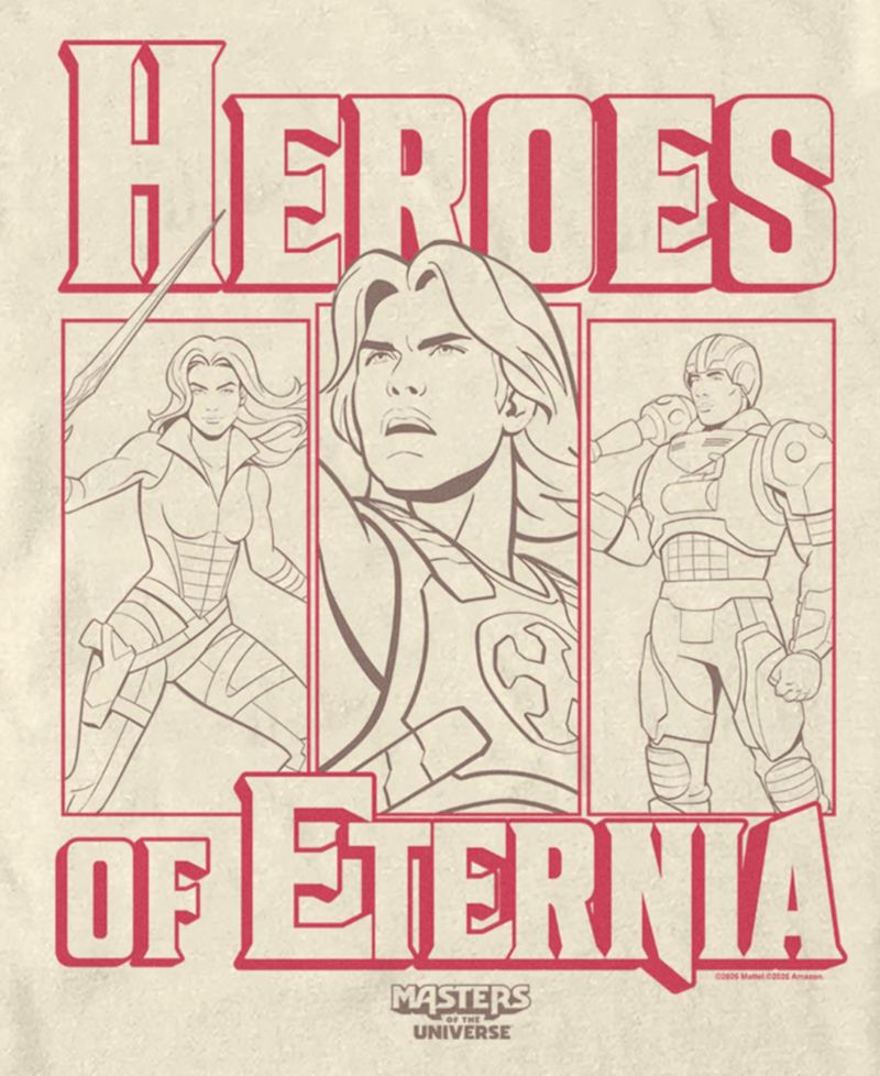 Men's Masters of the Universe Heroes Boxes Graphic T-Shirt