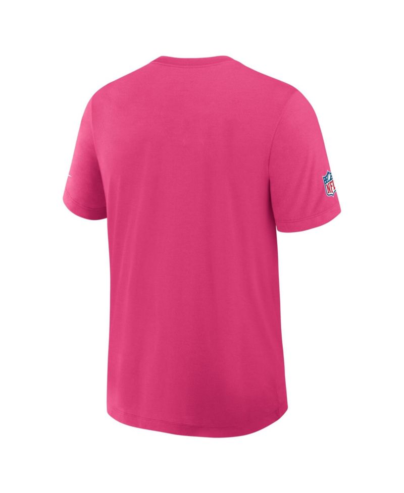 Men's Pink Kansas City Chiefs 2026 NFL Cruical Catch Sideline Dri-Fit T-Shirt