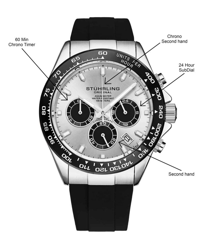 Men's Aquamaster 4042 Quartz 42mm Chronograph Watch