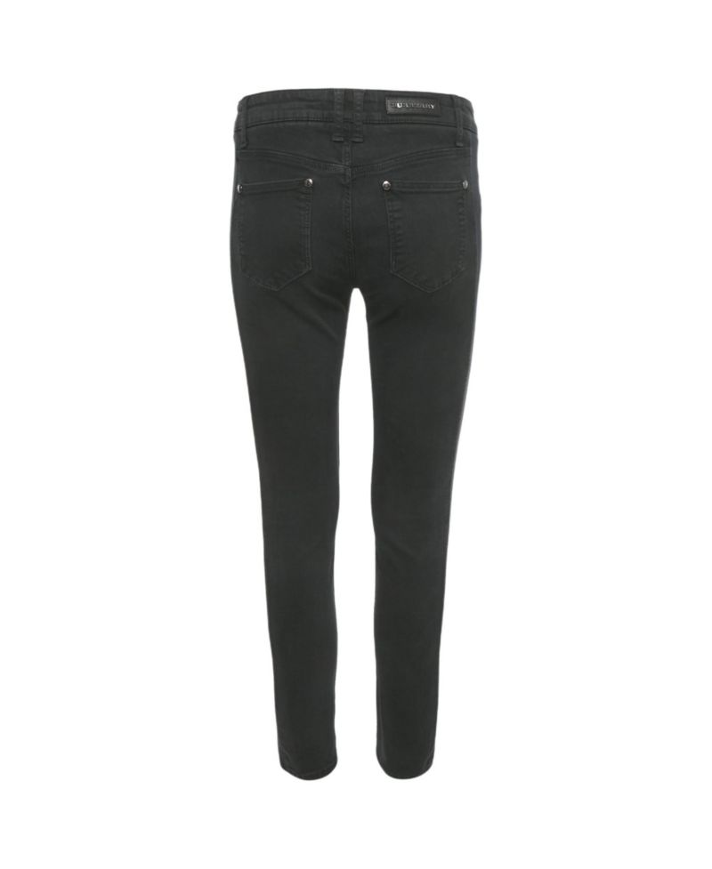 Burberry Women's Mid-Rise Skinny Jersey-Panel Jeans