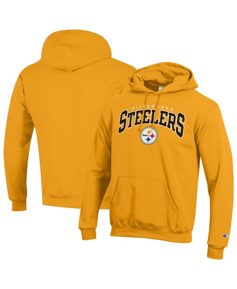 Men's Pittsburgh Steelers Powerblend Screen-Print Fleece-Lined Hoodie