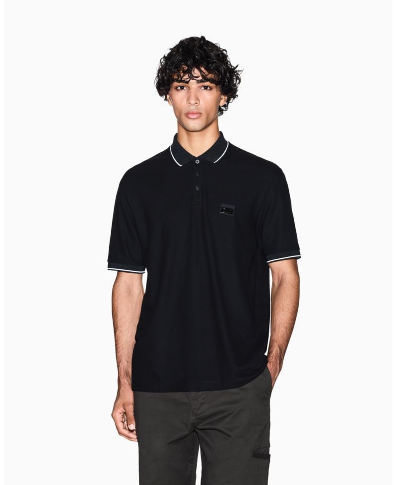 Men's Night Lab Short Sleeve Mercerized Cotton Pique Polo Shirt