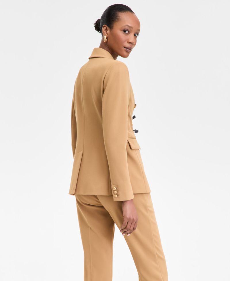 Plus Size Faux Double-Breasted Blazer