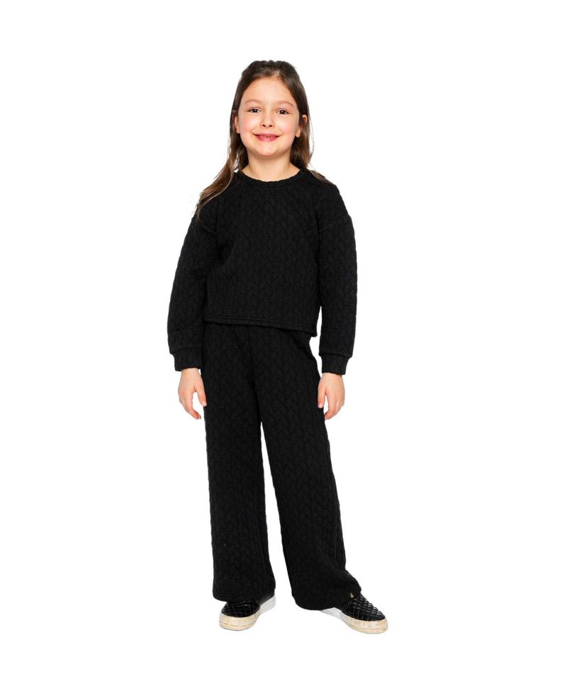 Girl's (6-14) Jacquard Sweatshirt