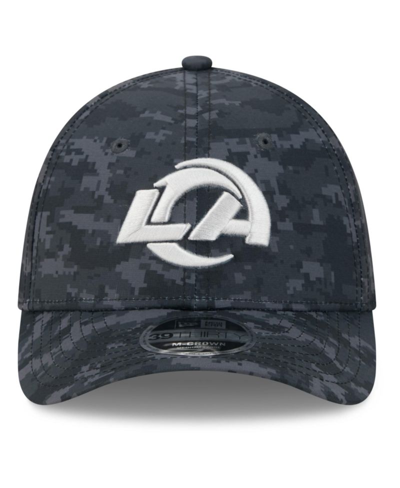 Men's Black Los Angeles Rams 2026 Salute to Service 39THIRTY Flex Hat