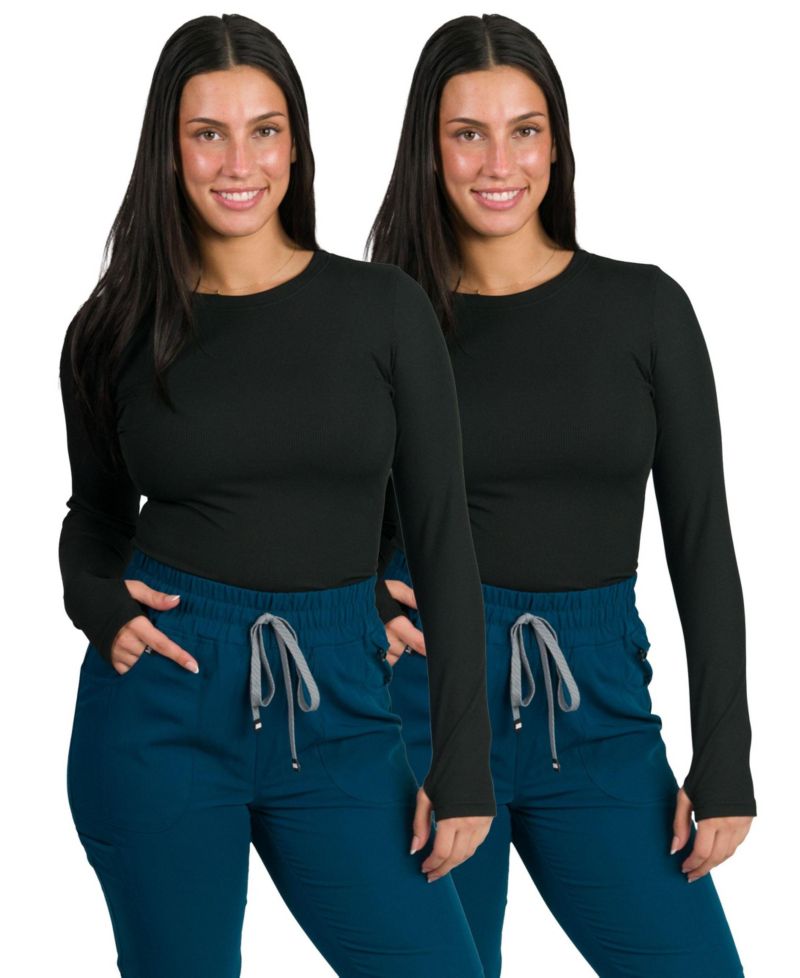 Women's 2-Pack MG-Glide Ribbed Underscrub