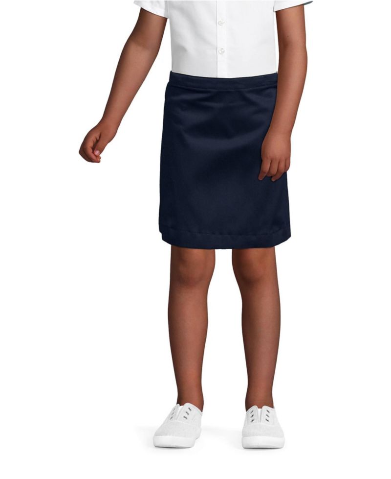 Little Girls Blend Chino Skort Above Knee