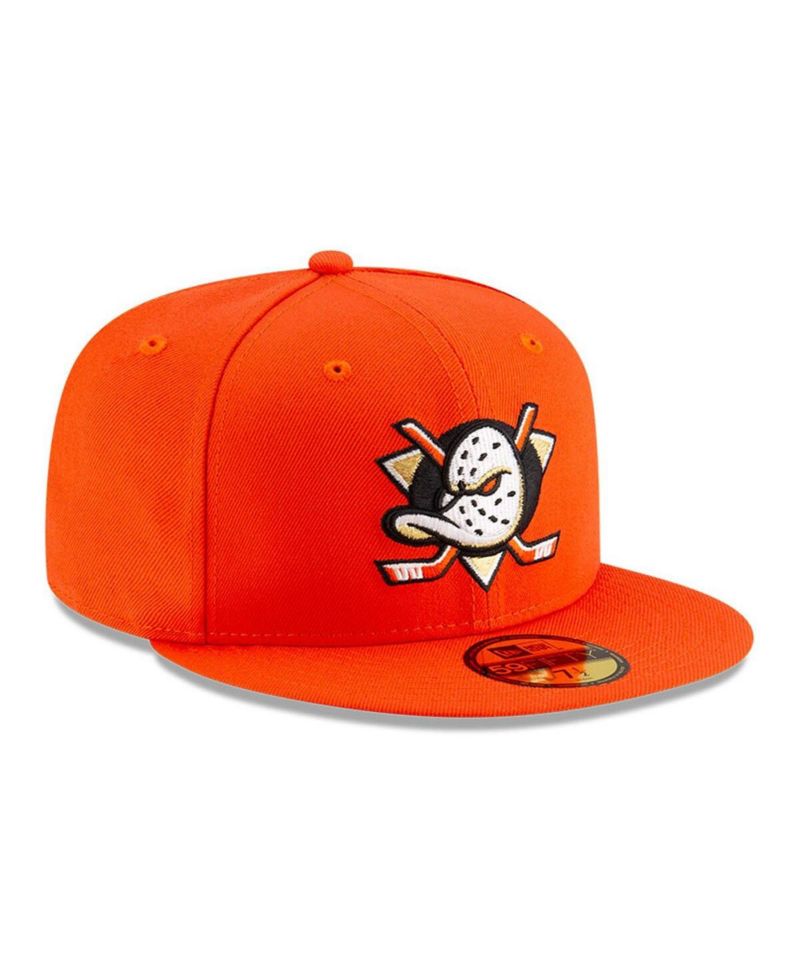 Men's Orange Anaheim Ducks Core 59FIFTY Fitted Hat