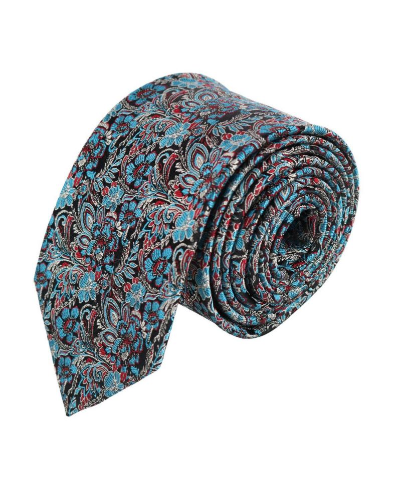 Men's Enzo Exploded Floral Silk Necktie