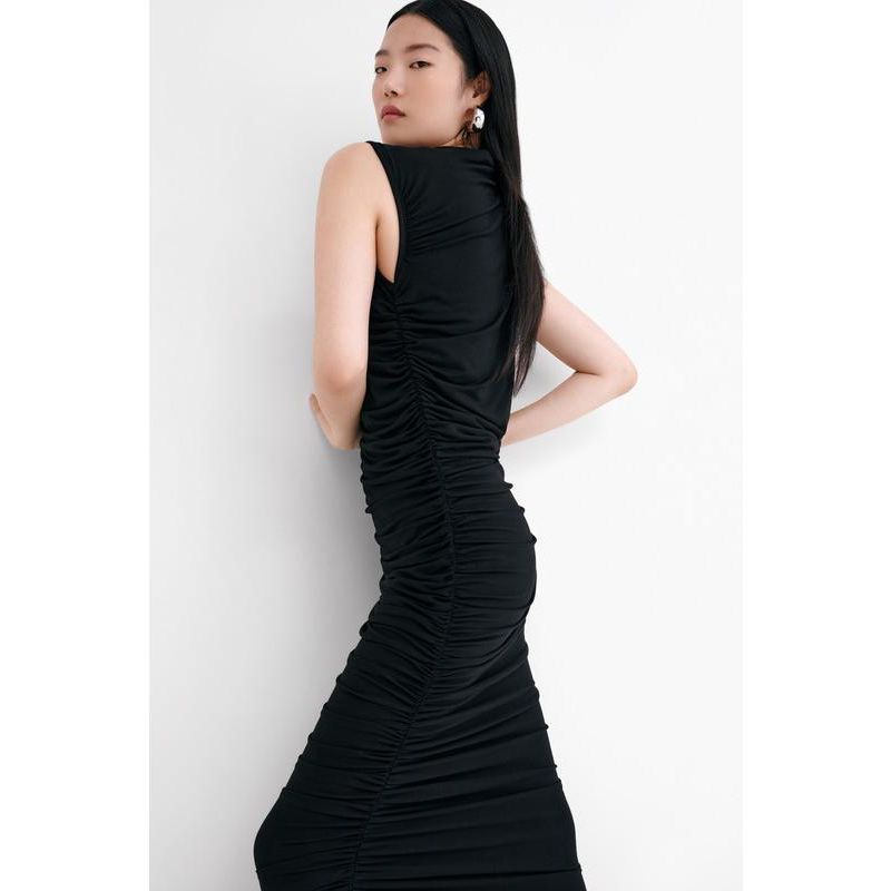 Women's Joan Asymmetric One-Shoulder Side-Ruched Jersey Cocktail Dress