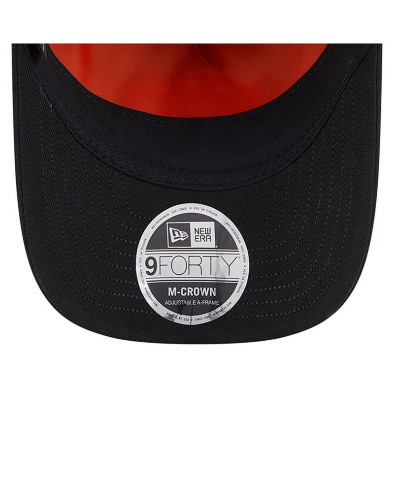 x Alpha Industries Men's Black San Francisco 49ers A-Frame 9FORTY Adjustable Hat