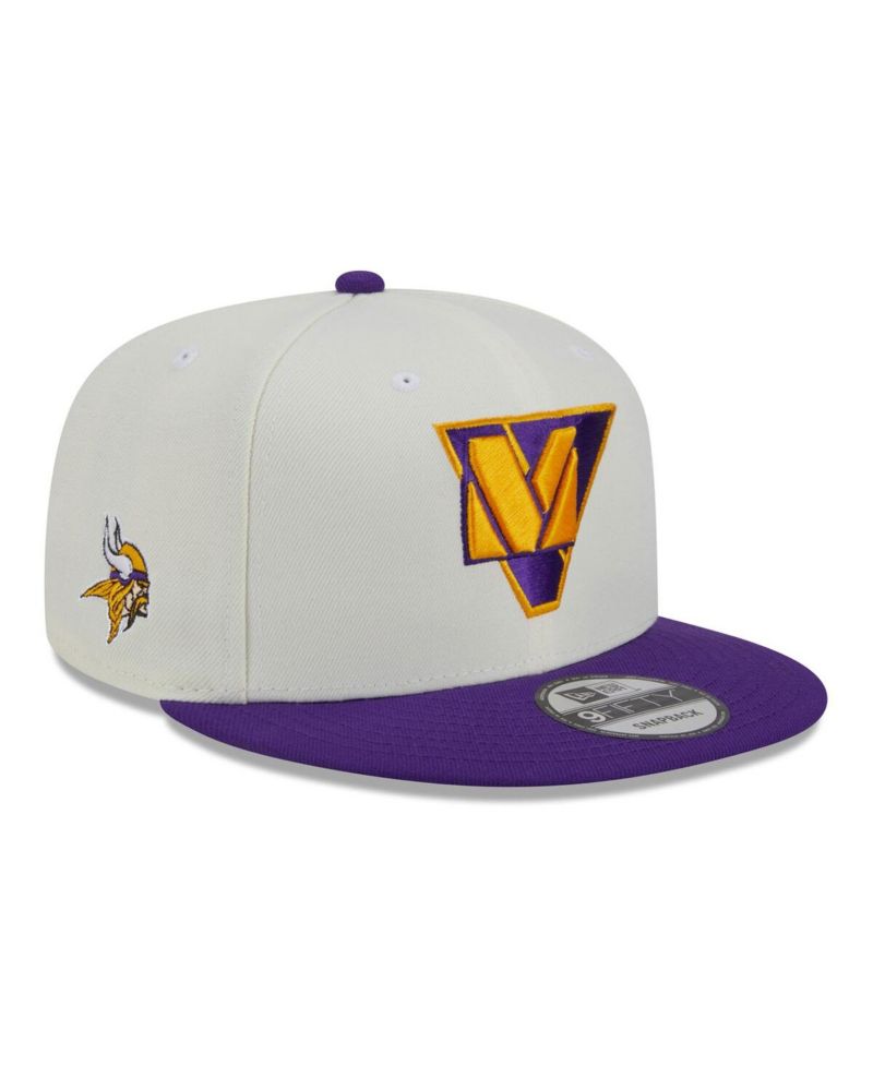 Men's Cream, Purple Minnesota Vikings City Originals 9FIFTY Snapback Hat