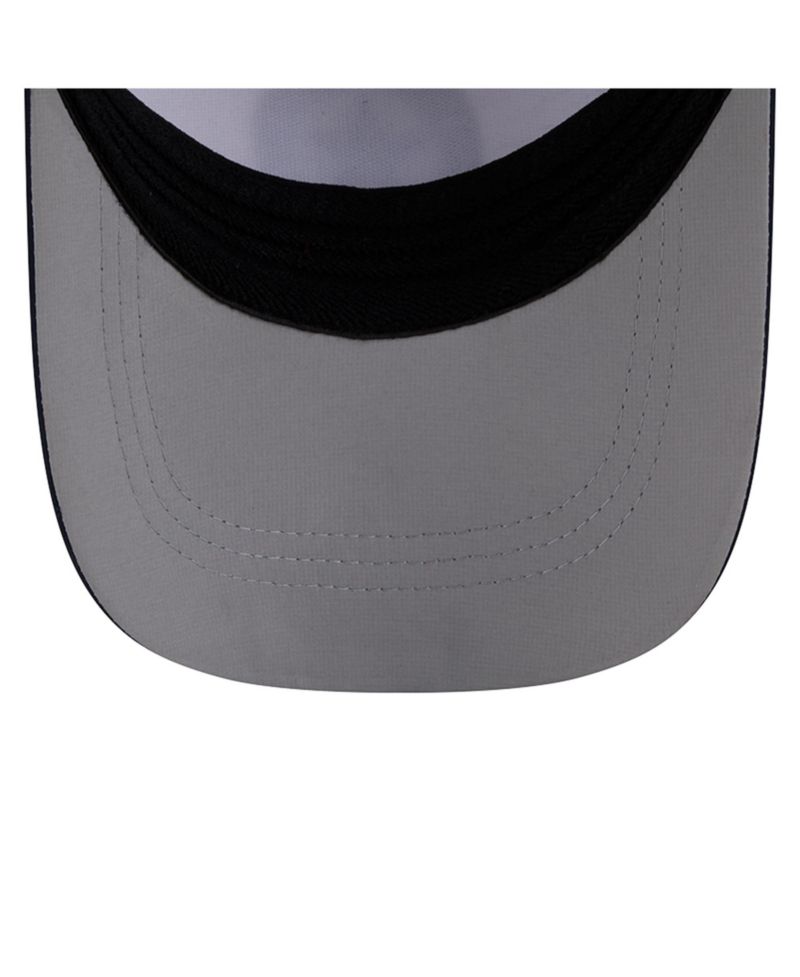Men's White/Navy Dallas Cowboys Patch 39THIRTY A-Frame M-Crown Perforated Flex Hat