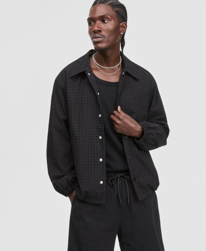 Men's Eyelet Coach Jacket