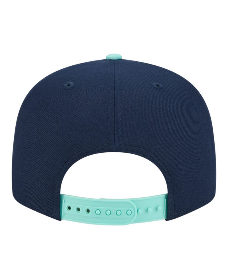 Men's Navy/Turquoise Detroit Tigers 2-Tone Color Pack 9FIFTY Snapback Hat